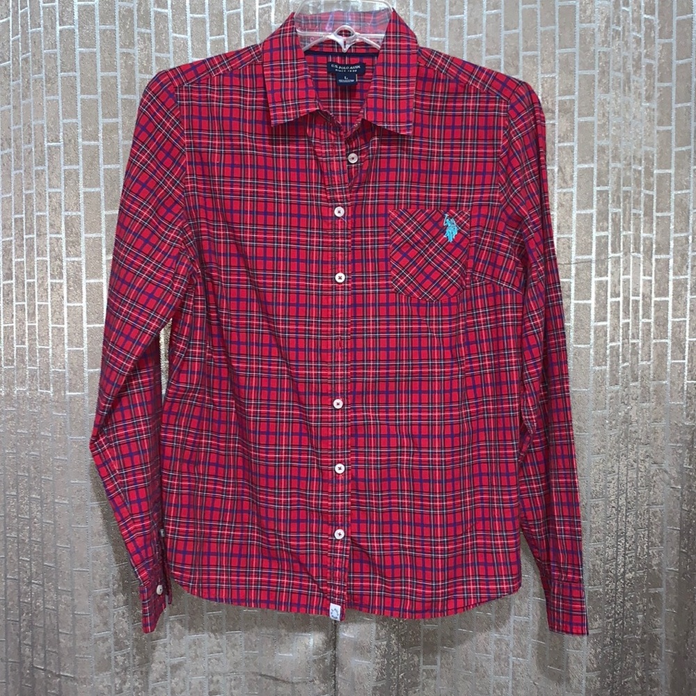Polo Brand Red plaid button up